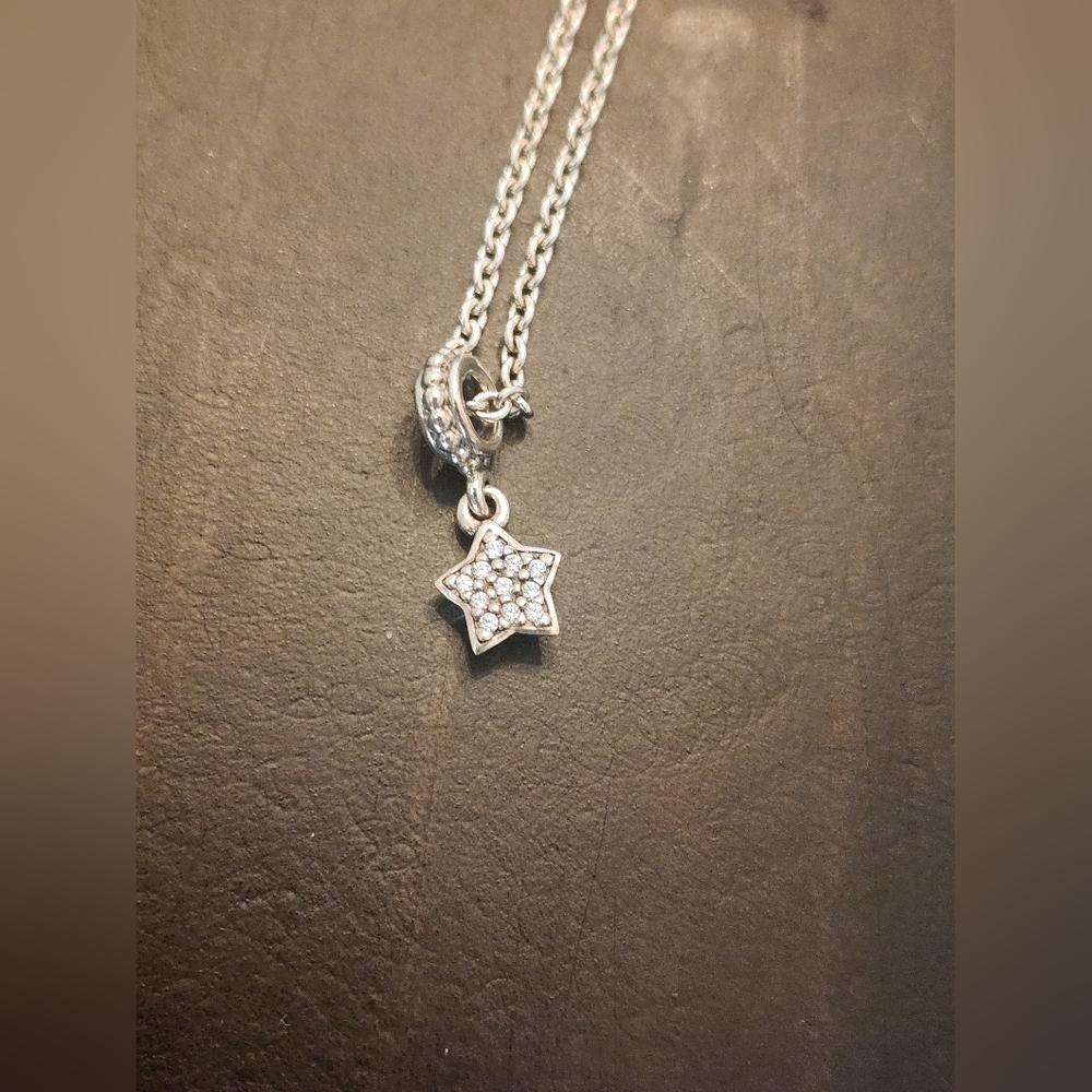 Pandora Silver Star Charm Necklace